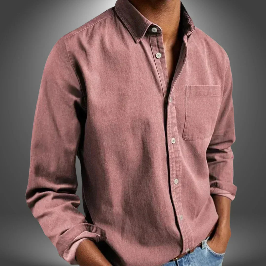 Leonard - Camisa Costurada à Mão para Homens