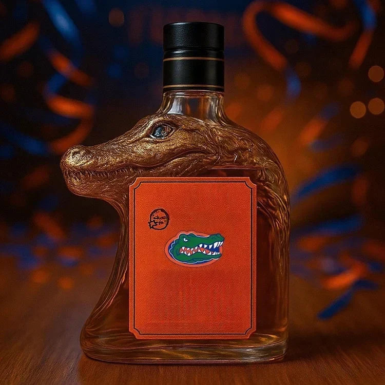 Carafe de whisky em forma de crocodilo