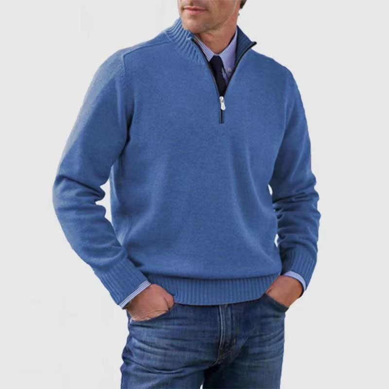 Tomáš – Sweater Masculino com Fecho de Polo