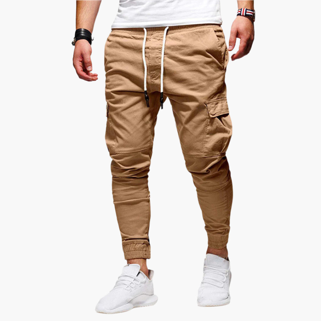 Tomáš – Calças de Jogging Cargo Masculinas – Calças de Lazer Modernas em Streetwear com Bolsos e Cintura Elástica, Uso ao Ar Livre & Diário