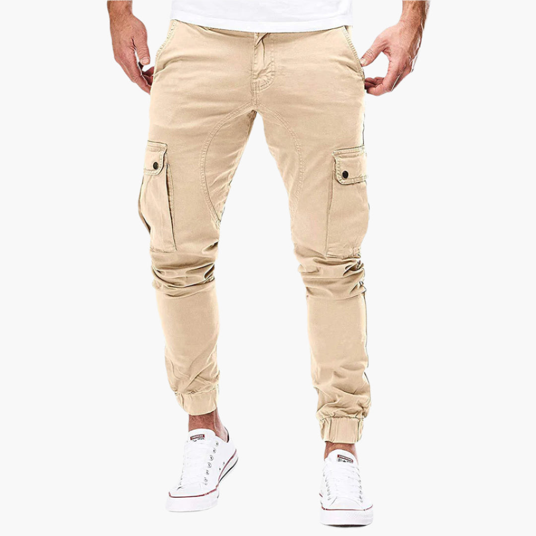 Tomáš – Calças de Jogging Cargo Masculinas – Calças de Lazer Modernas em Streetwear com Bolsos e Cintura Elástica, Uso ao Ar Livre & Diário