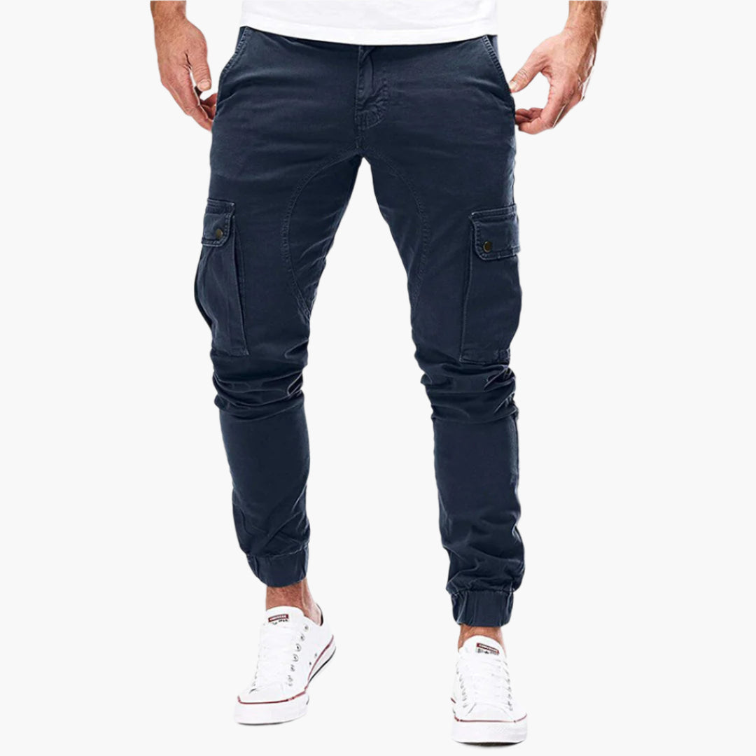Tomáš – Calças de Jogging Cargo Masculinas – Calças de Lazer Modernas em Streetwear com Bolsos e Cintura Elástica, Uso ao Ar Livre & Diário
