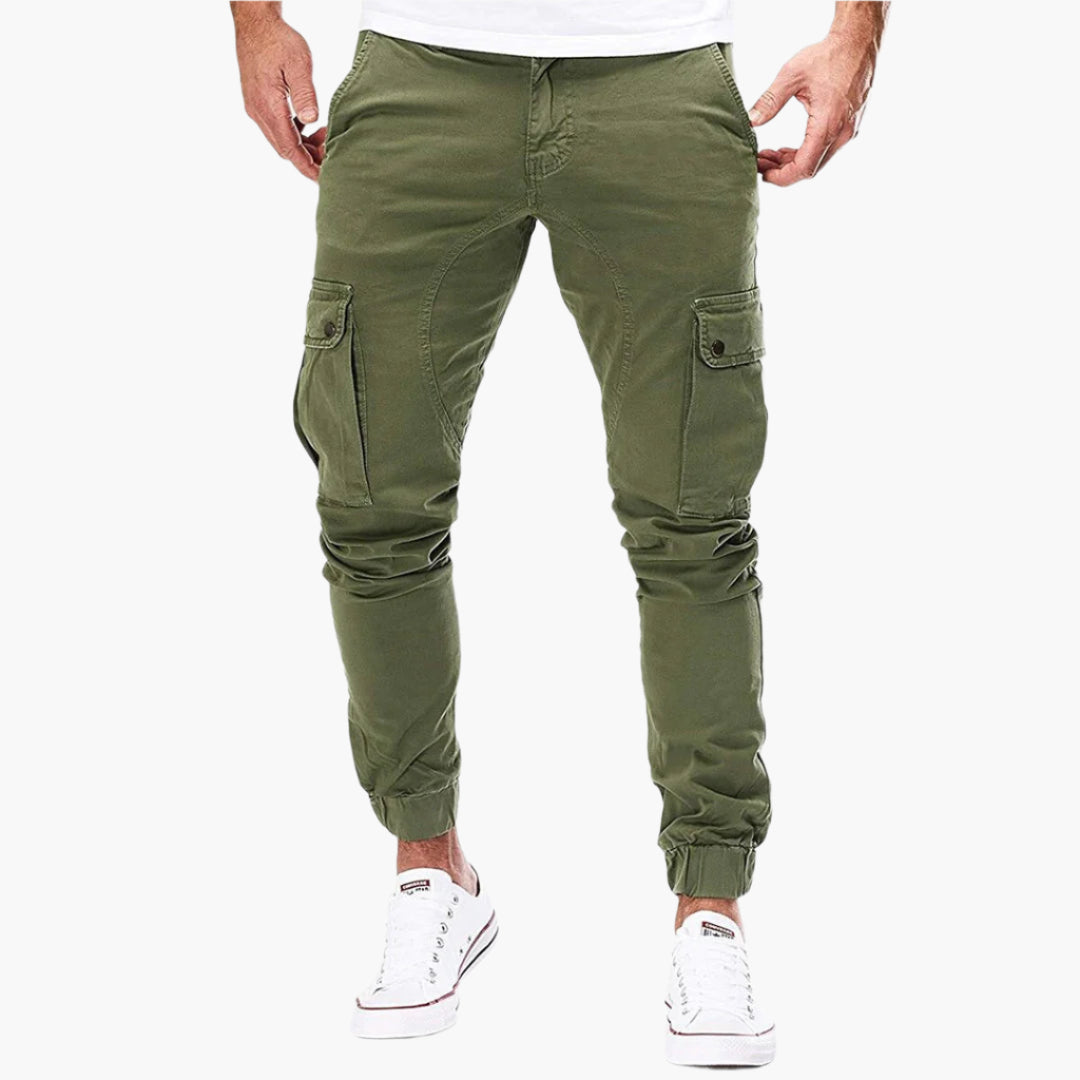 Tomáš – Calças de Jogging Cargo Masculinas – Calças de Lazer Modernas em Streetwear com Bolsos e Cintura Elástica, Uso ao Ar Livre & Diário