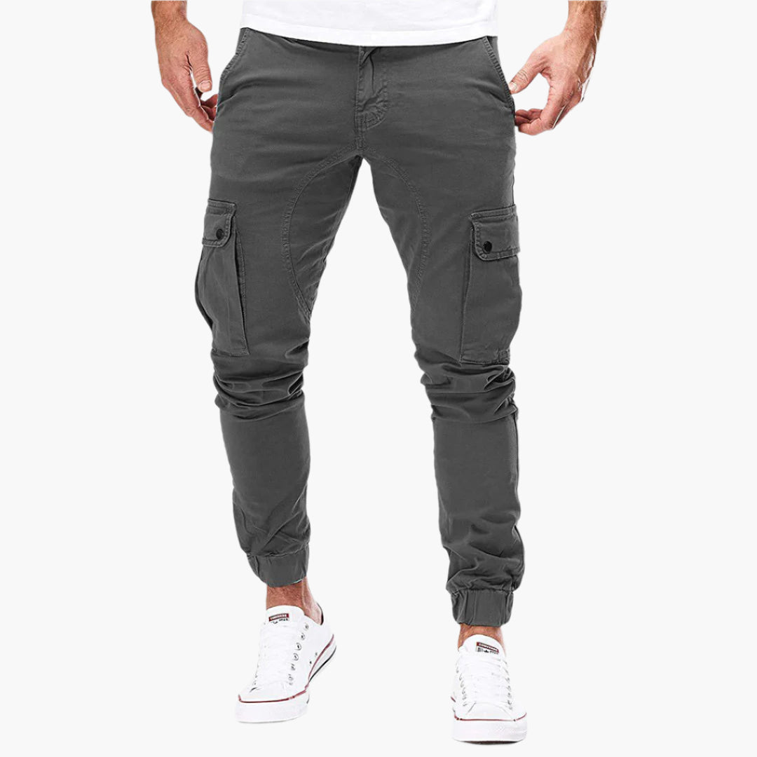 Tomáš – Calças de Jogging Cargo Masculinas – Calças de Lazer Modernas em Streetwear com Bolsos e Cintura Elástica, Uso ao Ar Livre & Diário