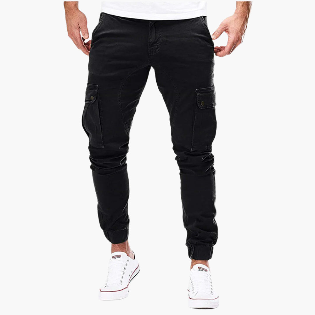 Tomáš – Calças de Jogging Cargo Masculinas – Calças de Lazer Modernas em Streetwear com Bolsos e Cintura Elástica, Uso ao Ar Livre & Diário