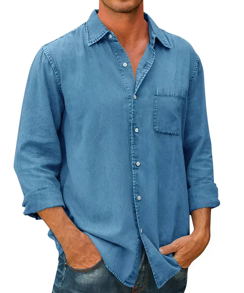 Tomáš – Camisa de Lazer Masculina com Manga Longa