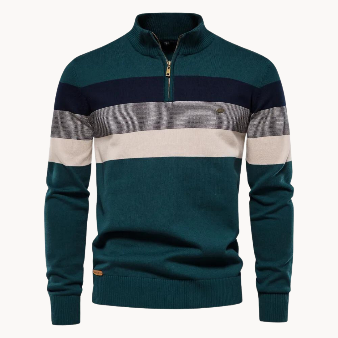 Boémio - Sweater com fecho de ¼