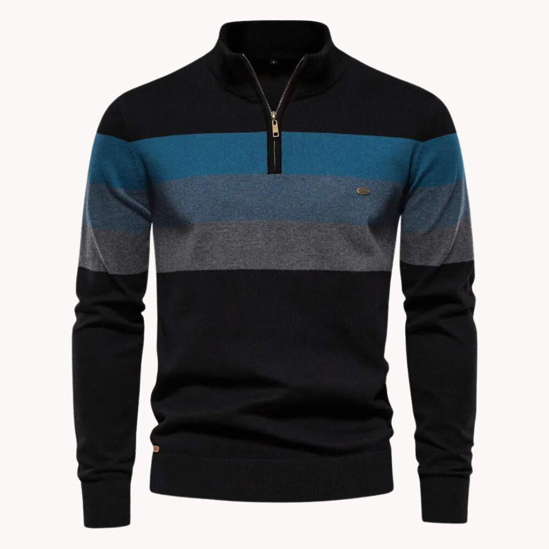 Boémio - Sweater com fecho de ¼