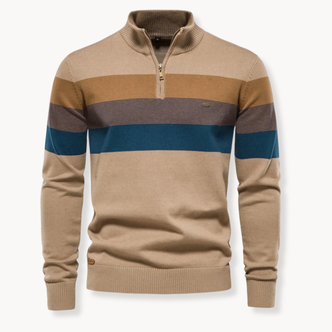 Boémio - Sweater com fecho de ¼