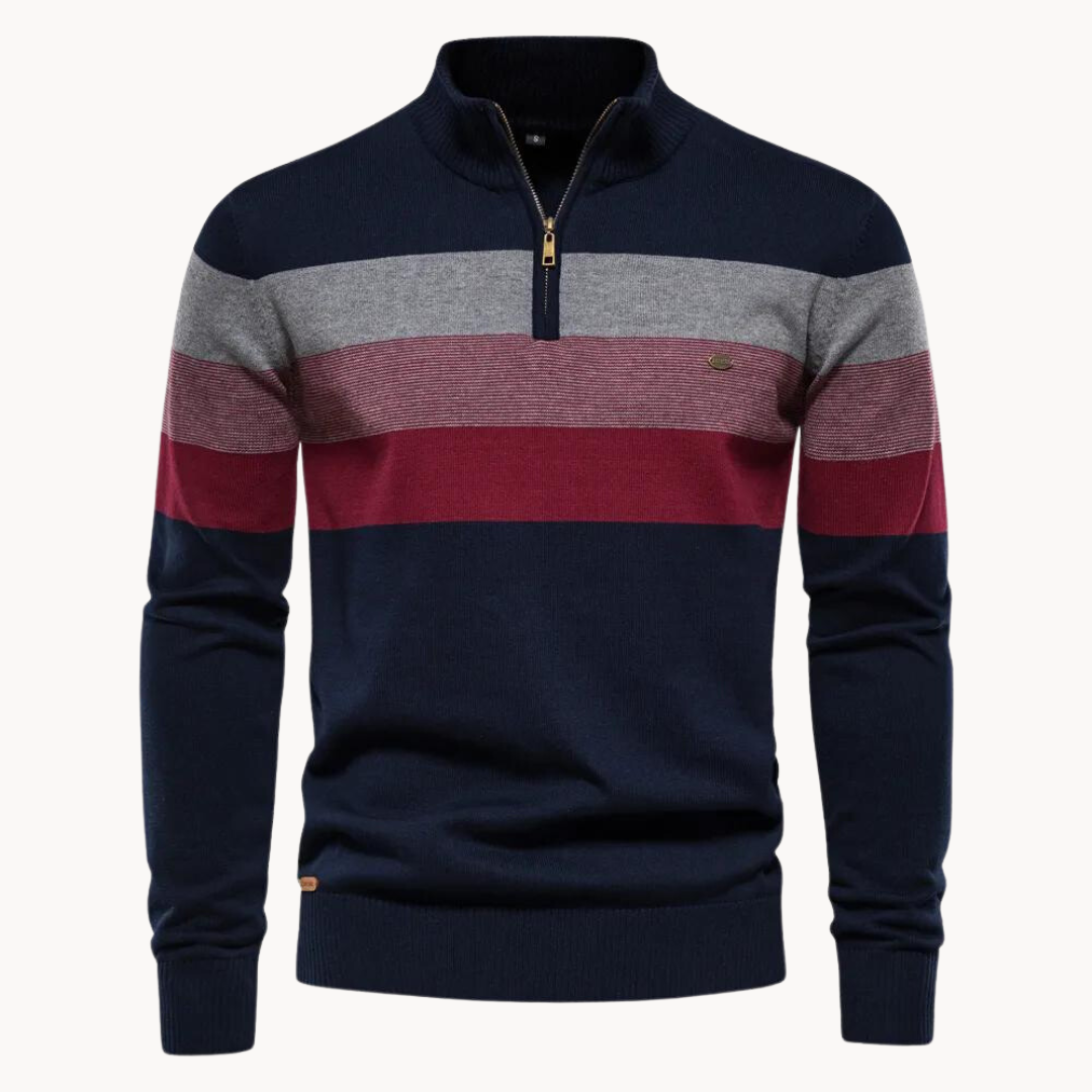Boémio - Sweater com fecho de ¼