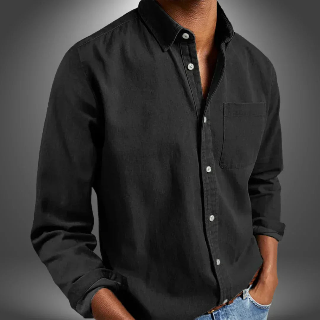 Leonard - Camisa Costurada à Mão para Homens