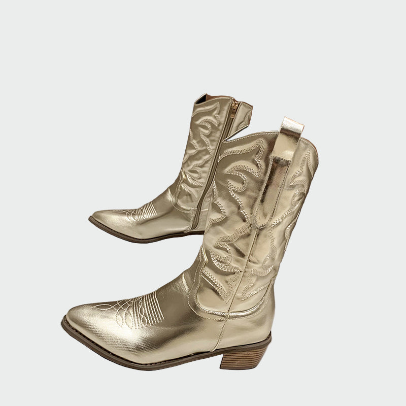 Tereza – Botas de Cowboy Metálicas