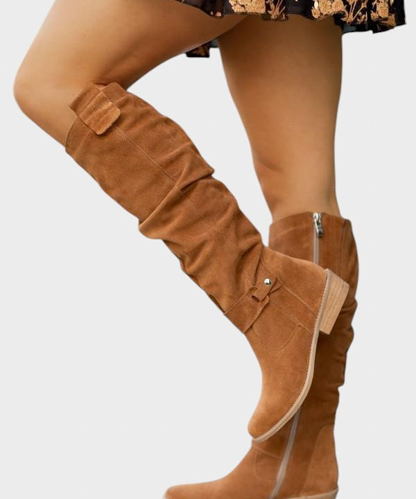 Lina – Botas de Couro Elegantes, Confortáveis e Quentes para Mulheres