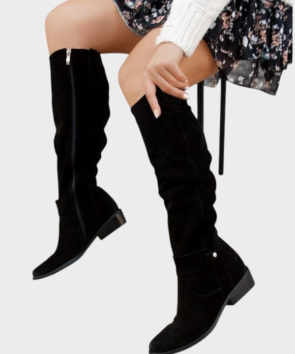 Lina – Botas de Couro Elegantes, Confortáveis e Quentes para Mulheres
