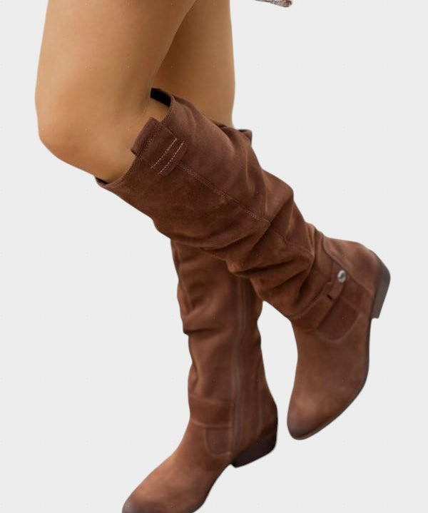 Lina – Botas de Couro Elegantes, Confortáveis e Quentes para Mulheres