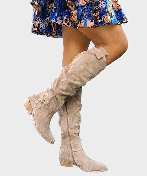 Lina – Botas de Couro Elegantes, Confortáveis e Quentes para Mulheres