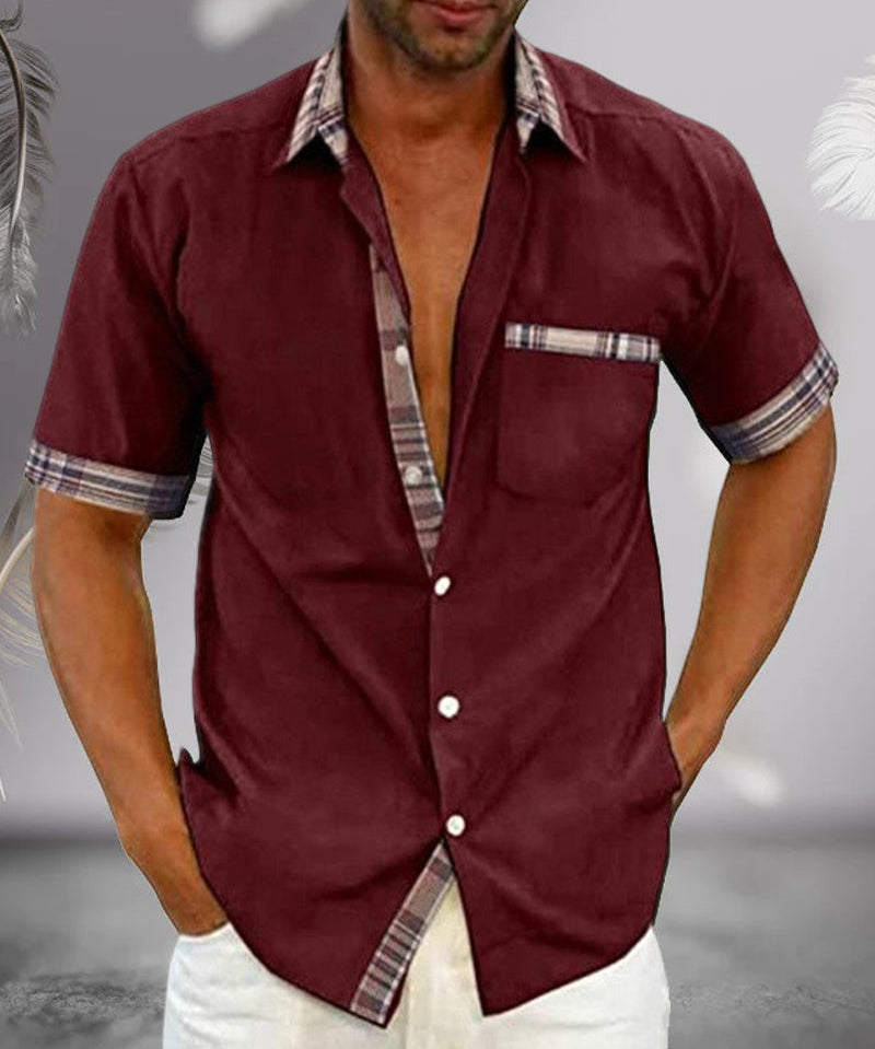 Tomáš – Camisa Clássica Masculina de Manga Curta