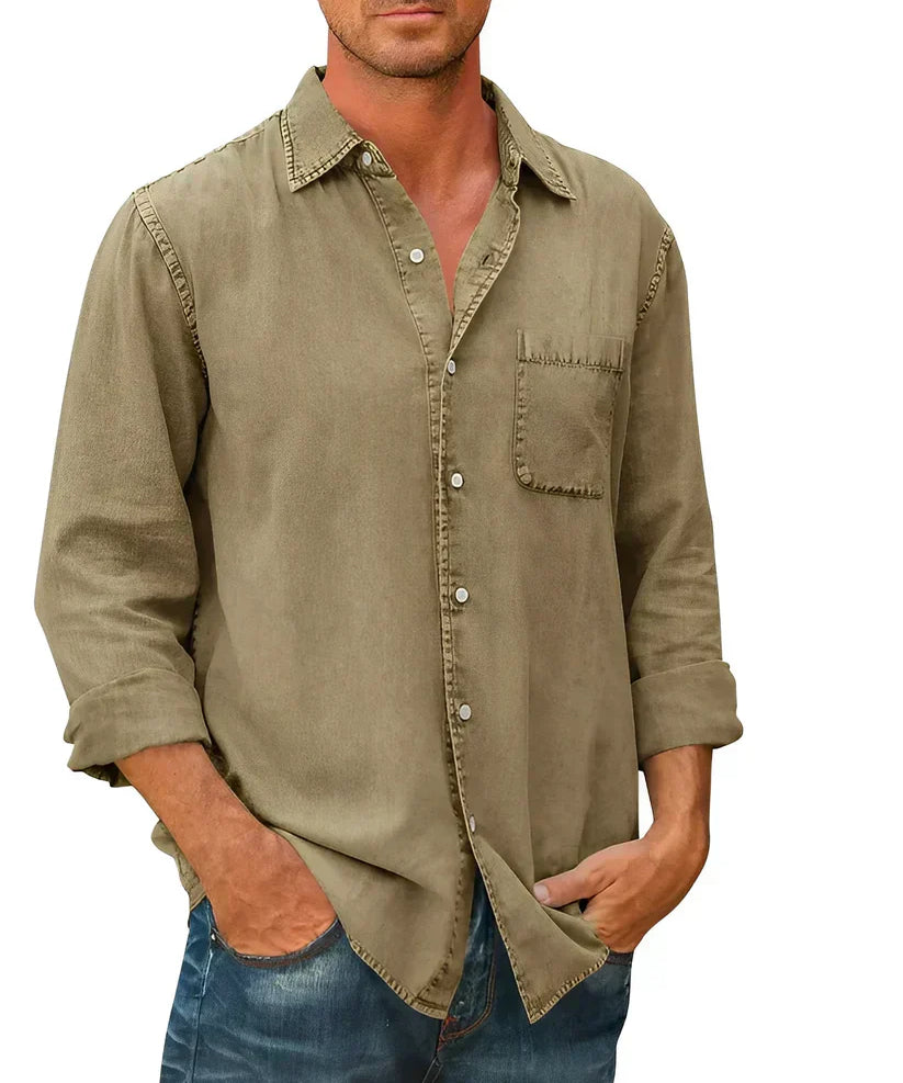 Tomáš – Camisa de Lazer Masculina com Manga Longa