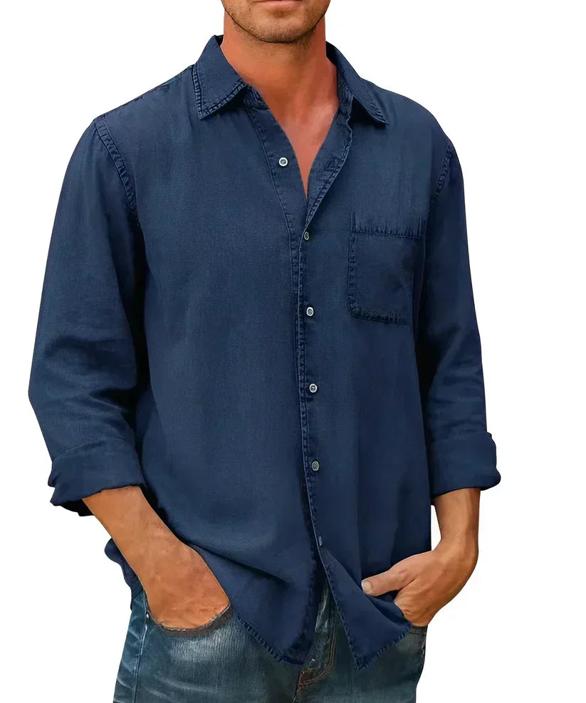 Tomáš – Camisa de Lazer Masculina com Manga Longa