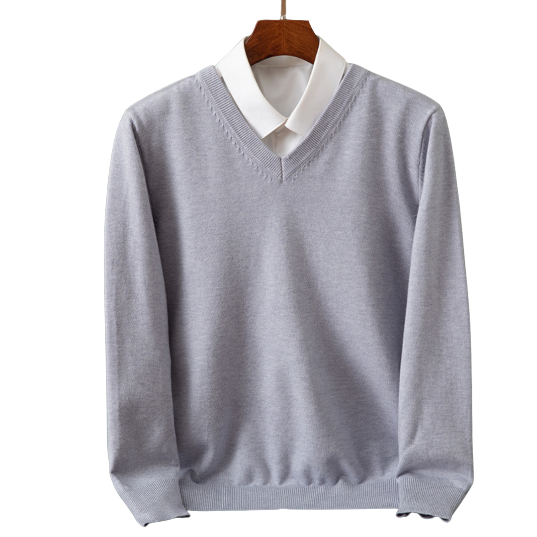 Adam - Pullover de caxemira com decote em V