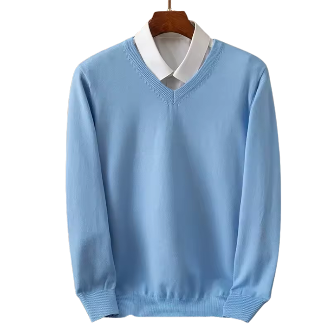 Adam - Pullover de caxemira com decote em V