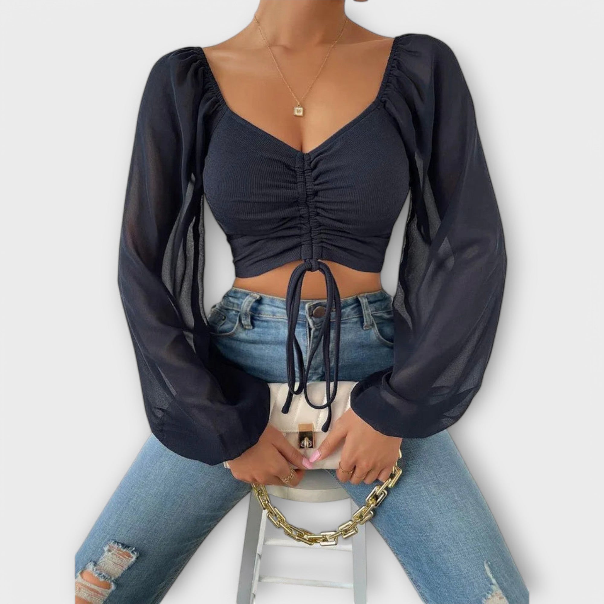 Jacqueline - Blusa de noite universal