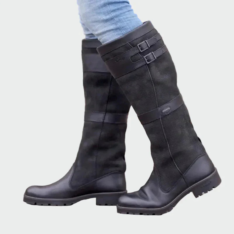 Barbora – Botas de Couro Retro