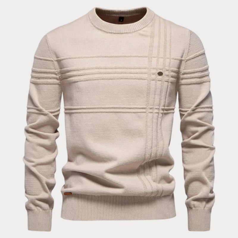 Tomáš – Sweater Tricotado com Decote Redondo para Homens