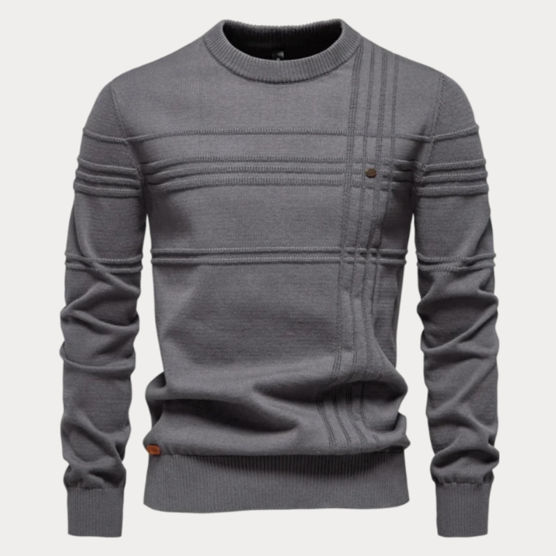 Tomáš – Sweater Tricotado com Decote Redondo para Homens