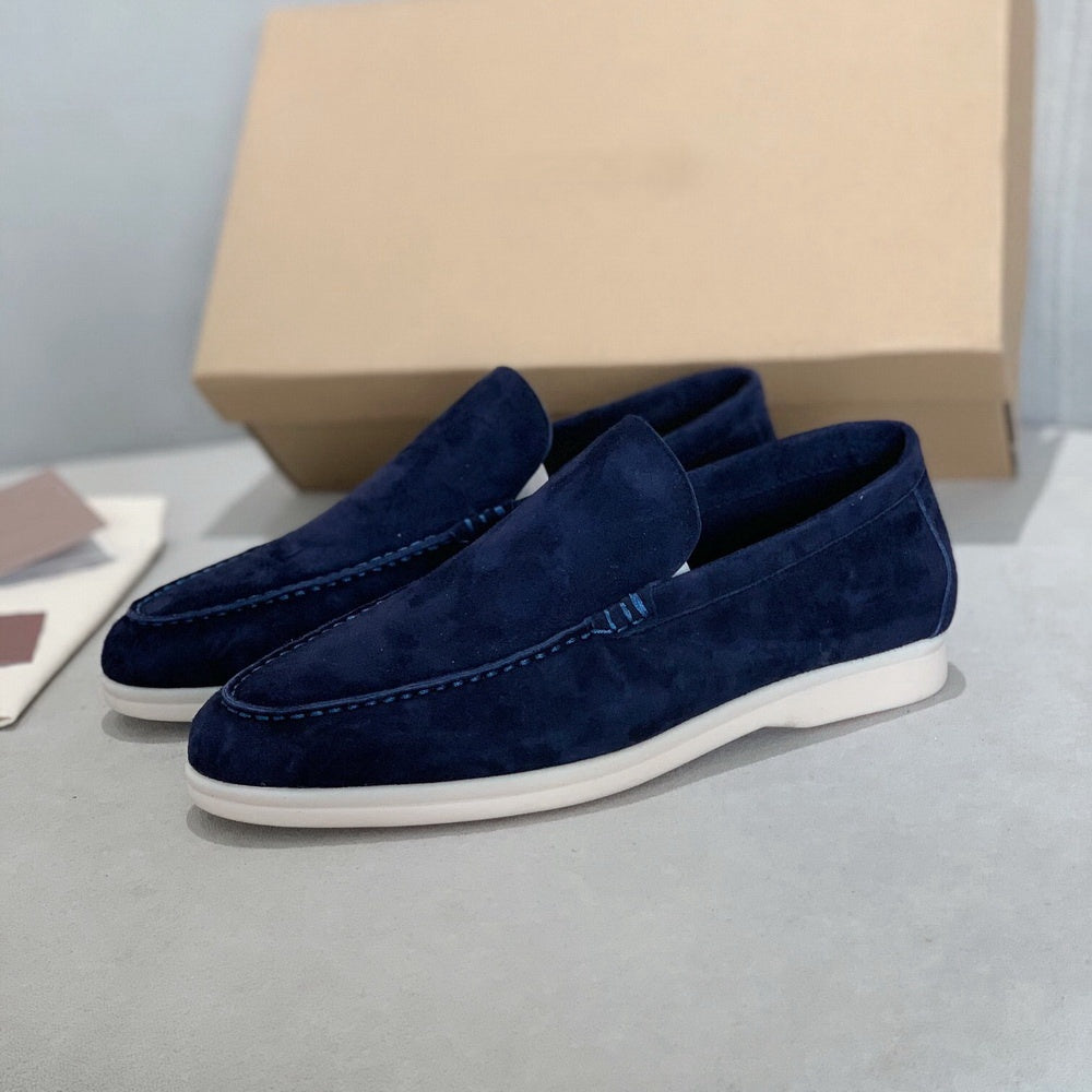 Tomáš – Elegantes Slip-On de Camurça para Homem