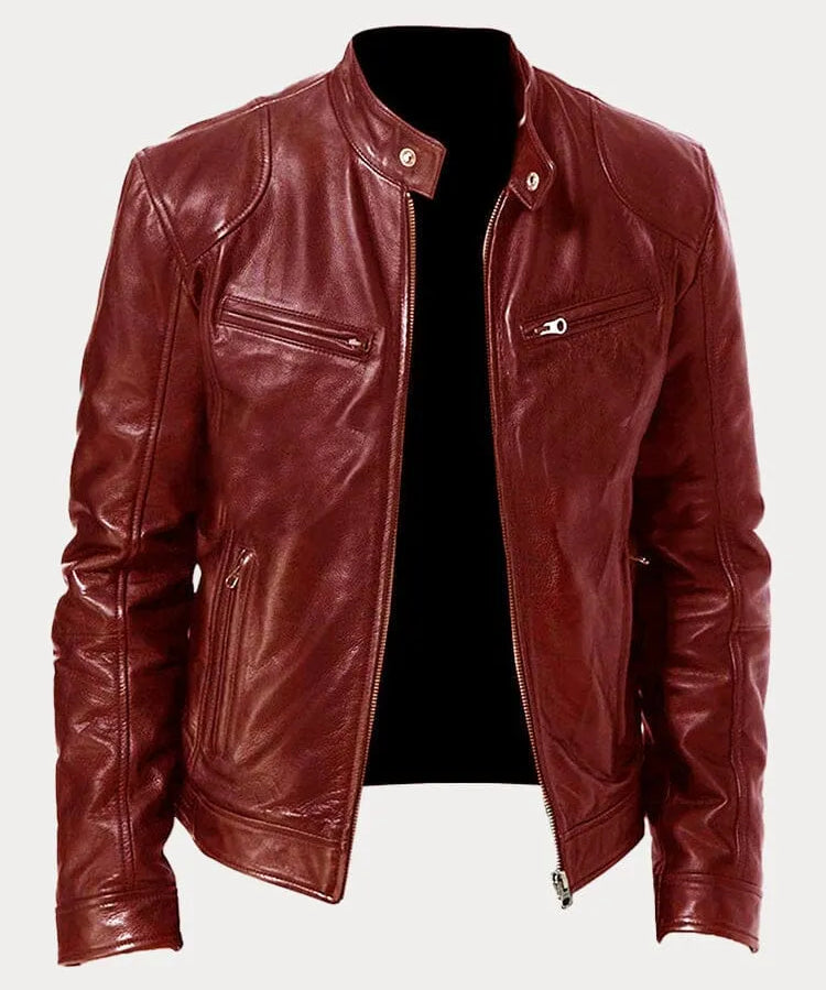 Viktor – Casaco de Couro Casual Design Intemporal