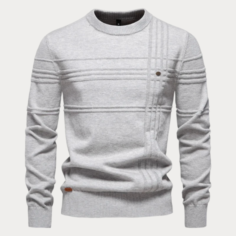 Tomáš – Sweater Tricotado com Decote Redondo para Homens