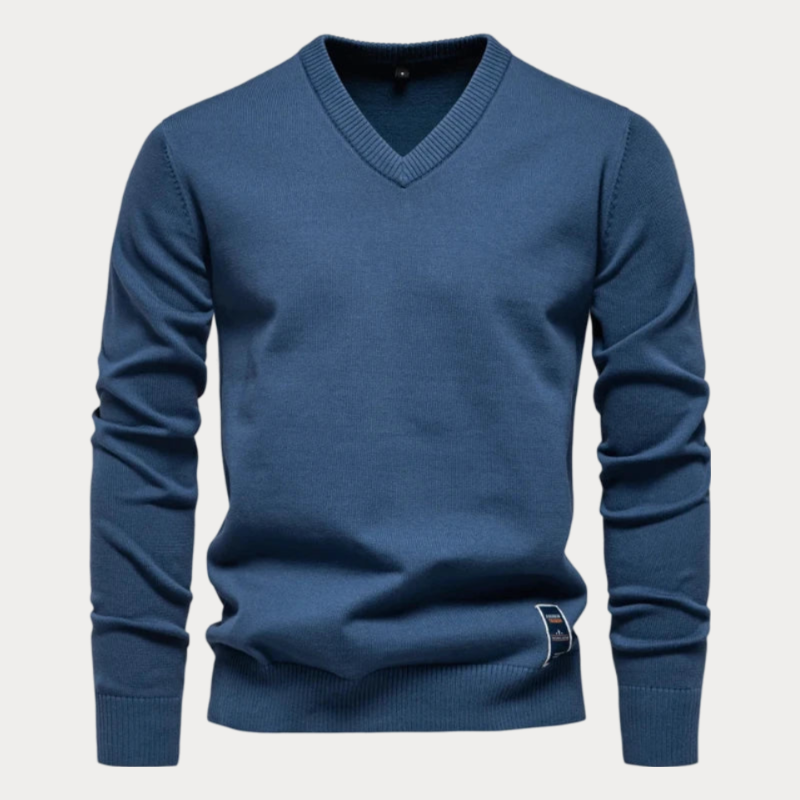 Lukáš – Pulôver Masculino com Decote em V
