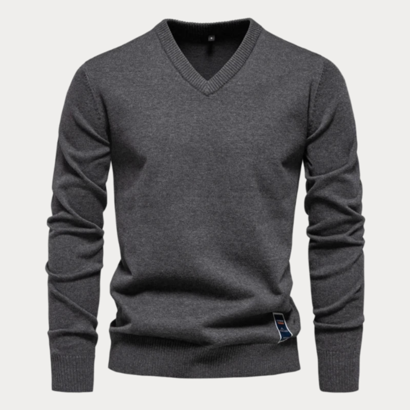 Lukáš – Pulôver Masculino com Decote em V