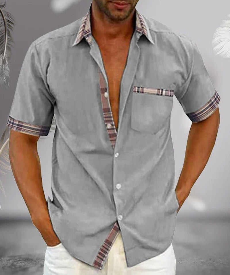 Tomáš – Camisa Clássica Masculina de Manga Curta
