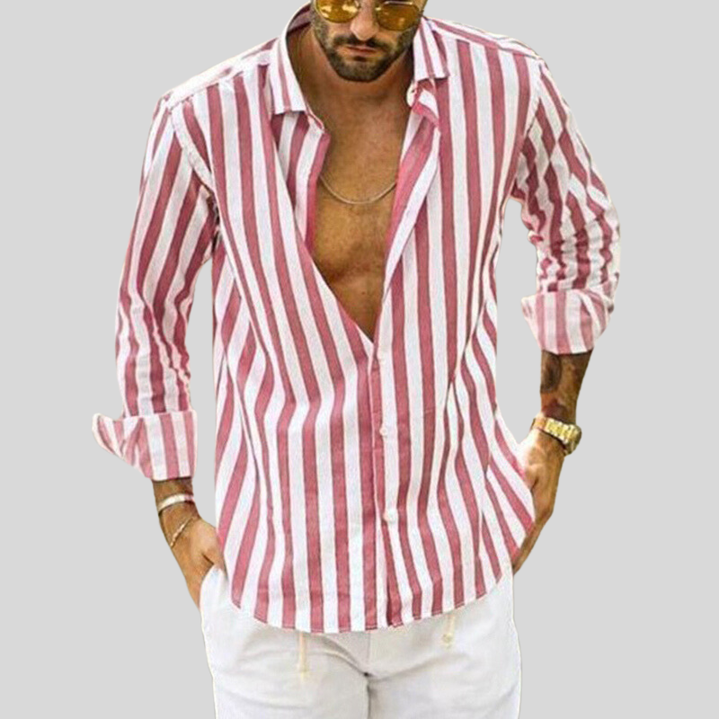 Tomáš – Camisa Listrada para Homens