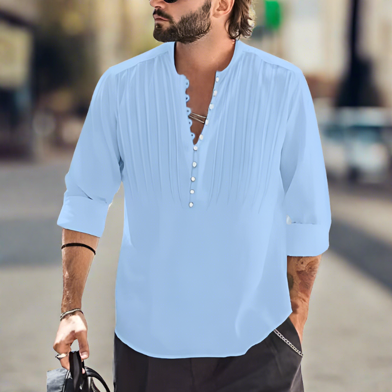 Tomáš – Camisa Masculina com Decote em V