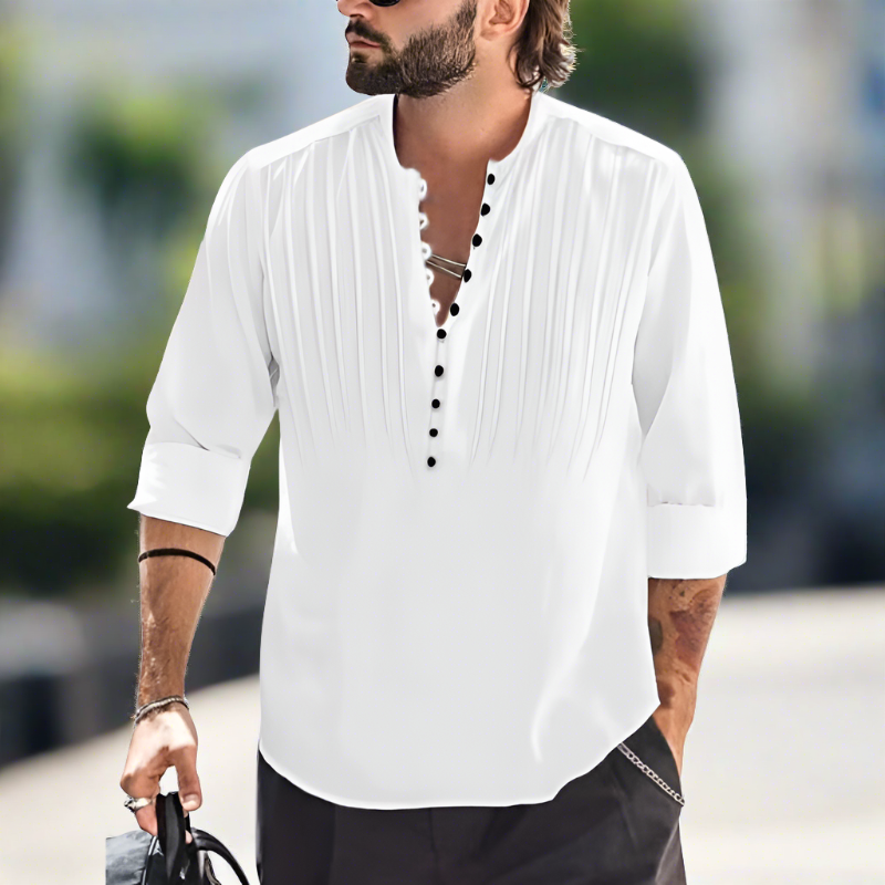 Tomáš – Camisa Masculina com Decote em V