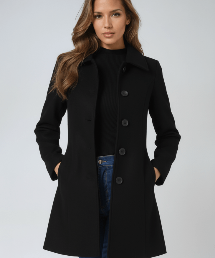 Dominika | Casaco de Inverno Feminino com Um Botão