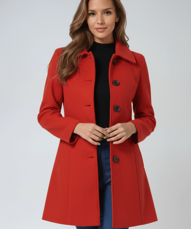 Dominika | Casaco de Inverno Feminino com Um Botão