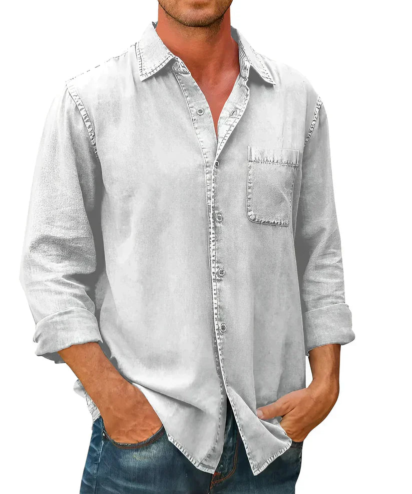 Tomáš – Camisa de Lazer Masculina com Manga Longa