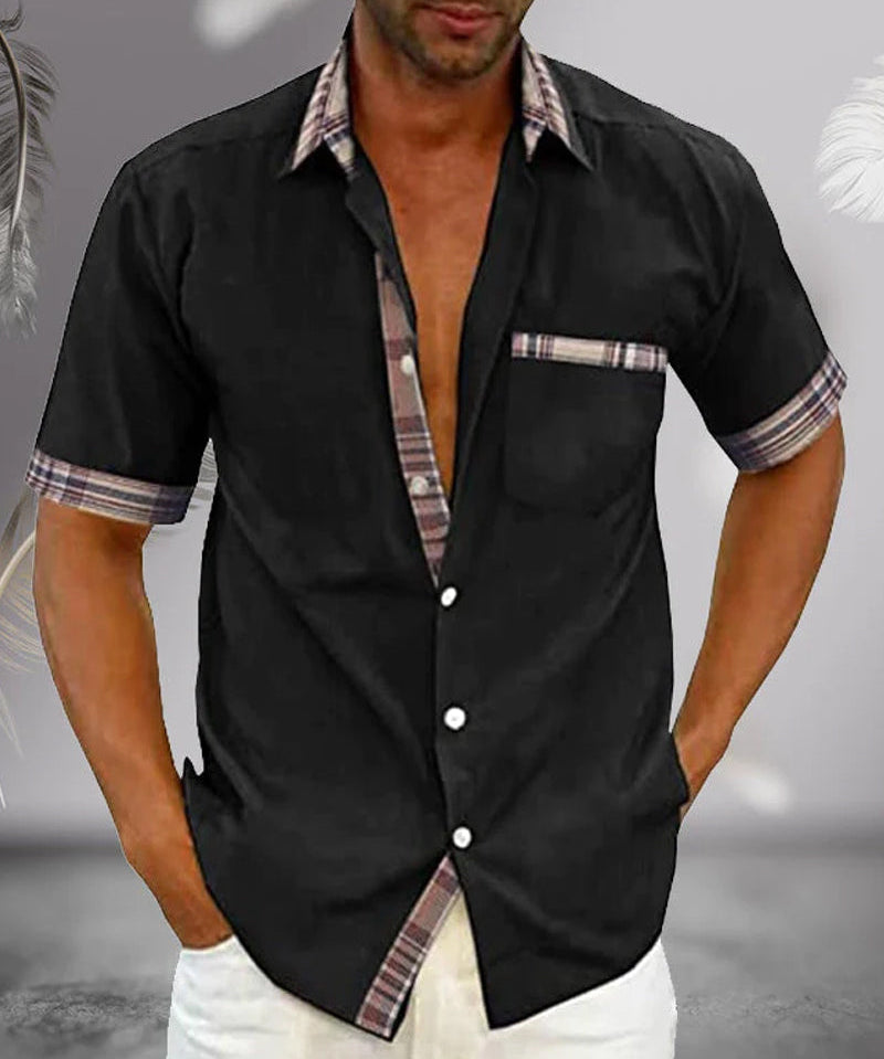Tomáš – Camisa Clássica Masculina de Manga Curta