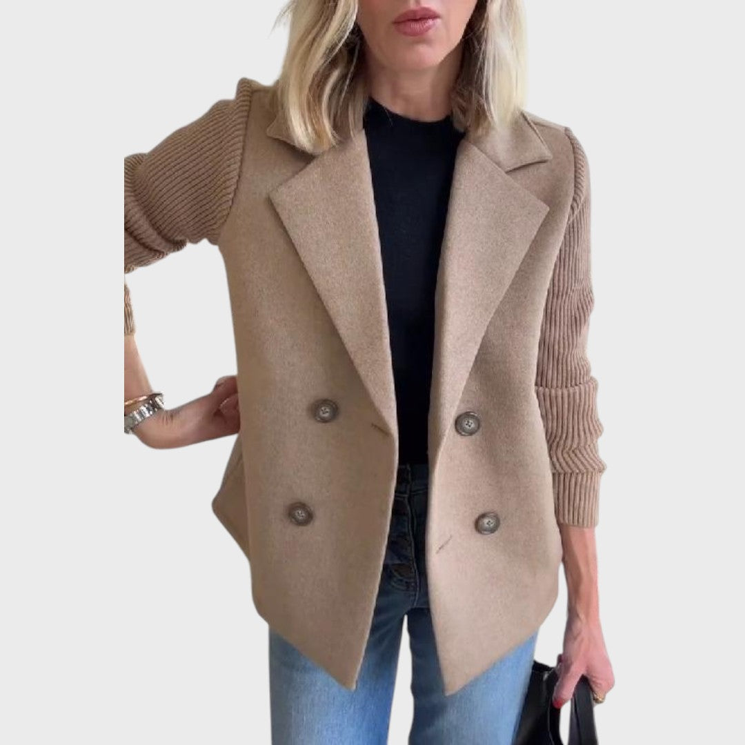 Emma - Blazer elegante com malha nas mangas