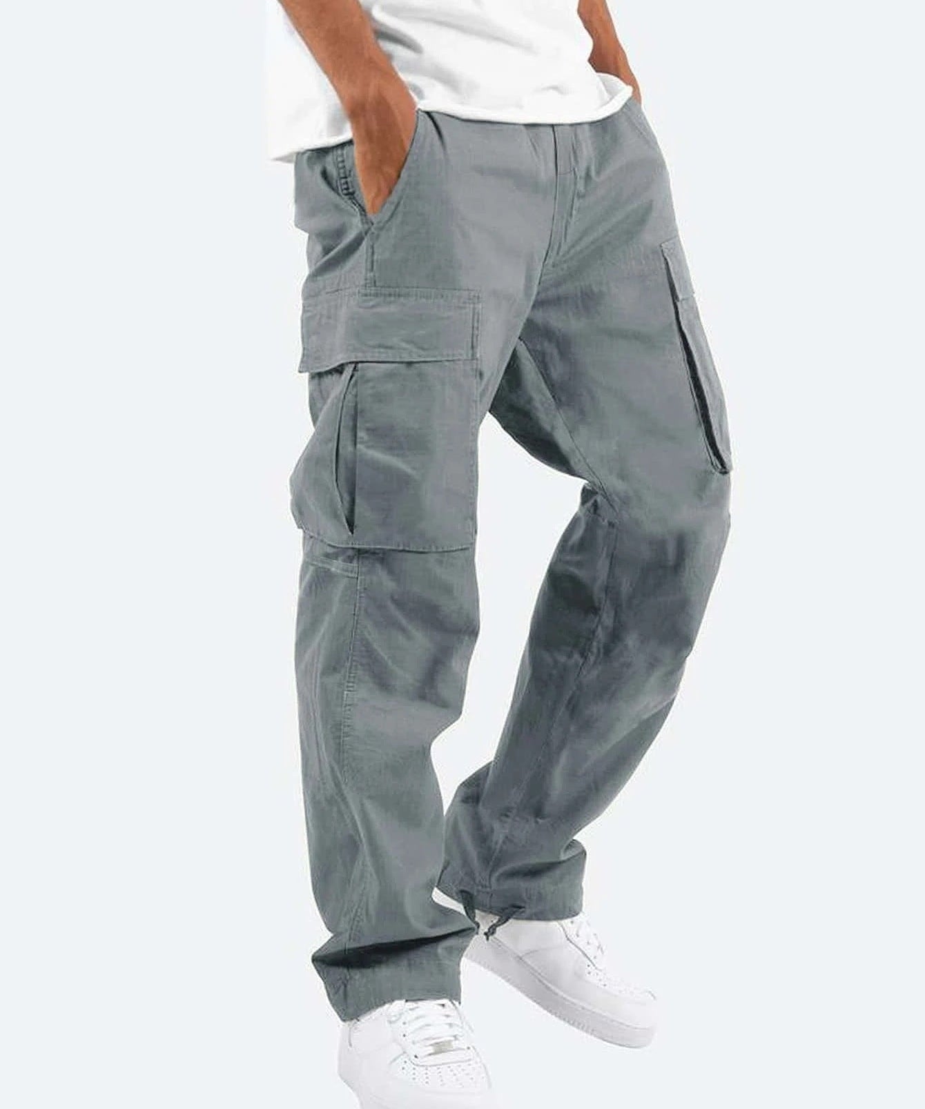 Tomáš – Calças Cargo Masculinas com Corte Largo – Calças Casuais e de Trabalho
