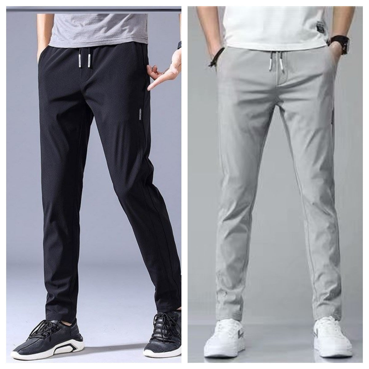Tomáš – Calças de Moletão Finas e Largas em Estilo Coreano para Homens