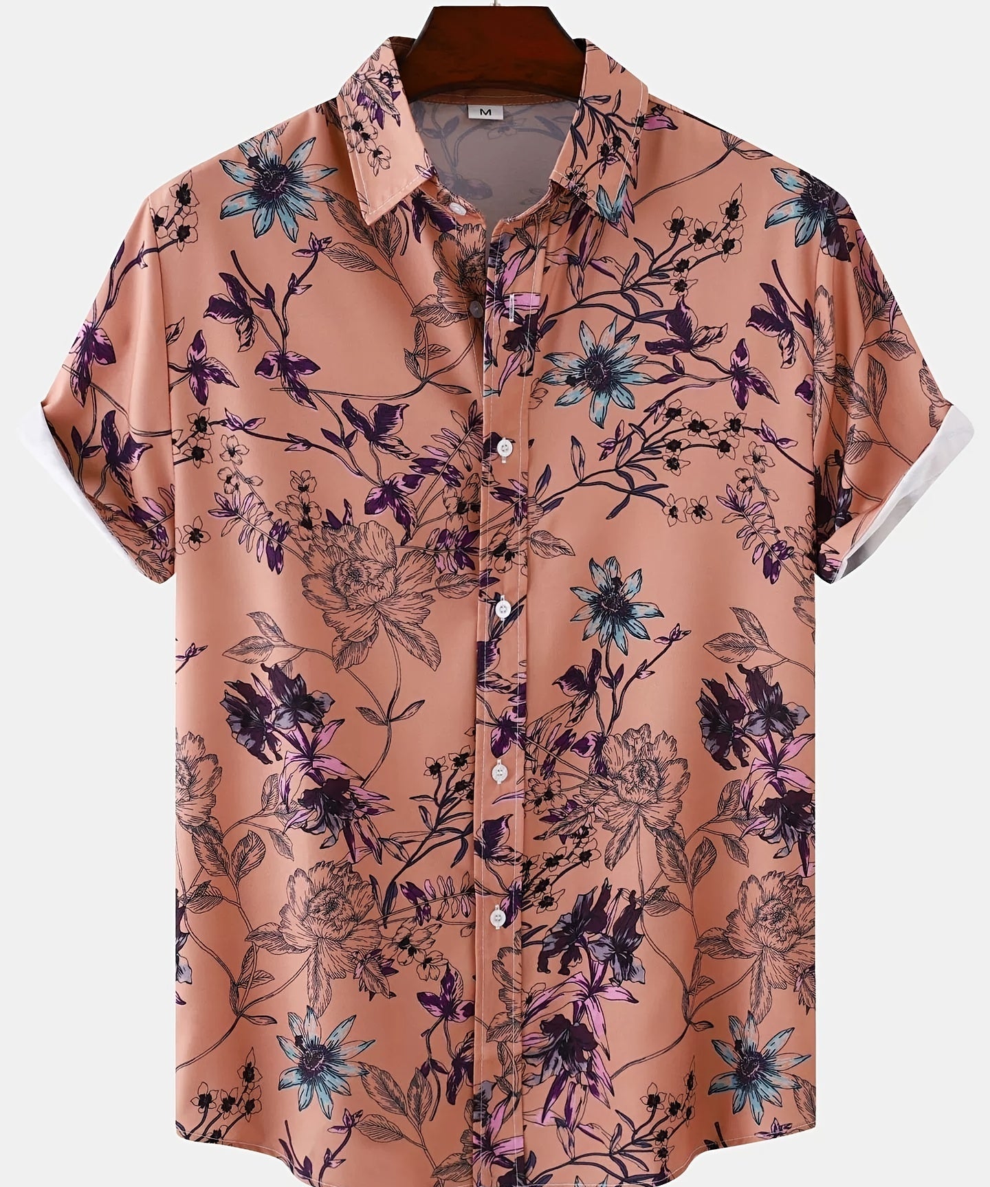 Matěj – Camisa Masculina com Padrão Floral