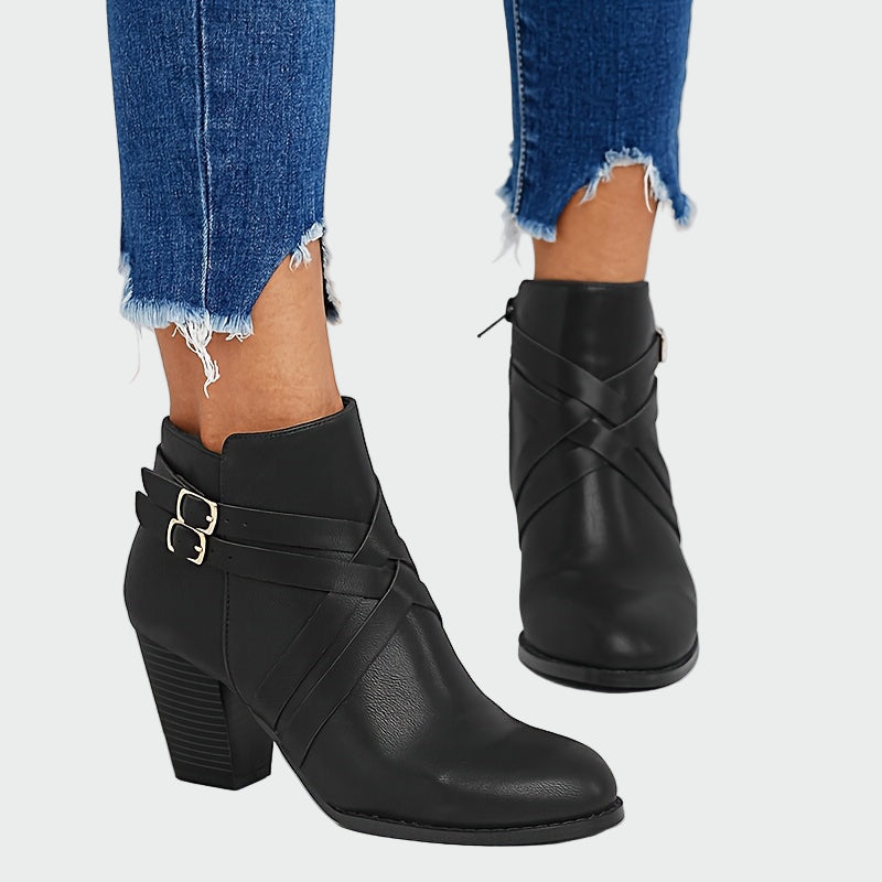 Adéla – Botas de Couro Ortopédicas