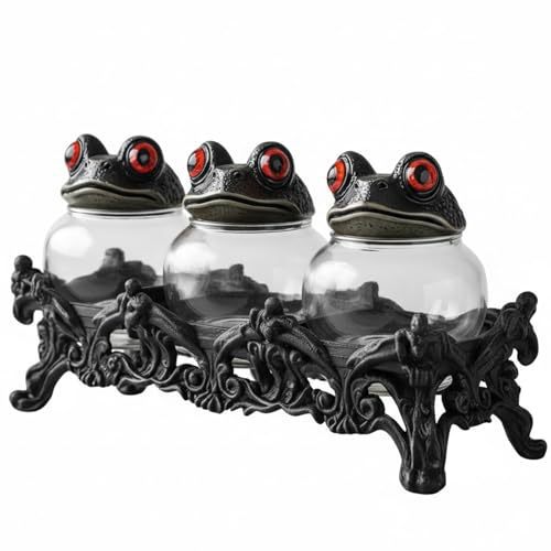 Frascos de Especiarias Artesanais Witchy Frog Apothecary