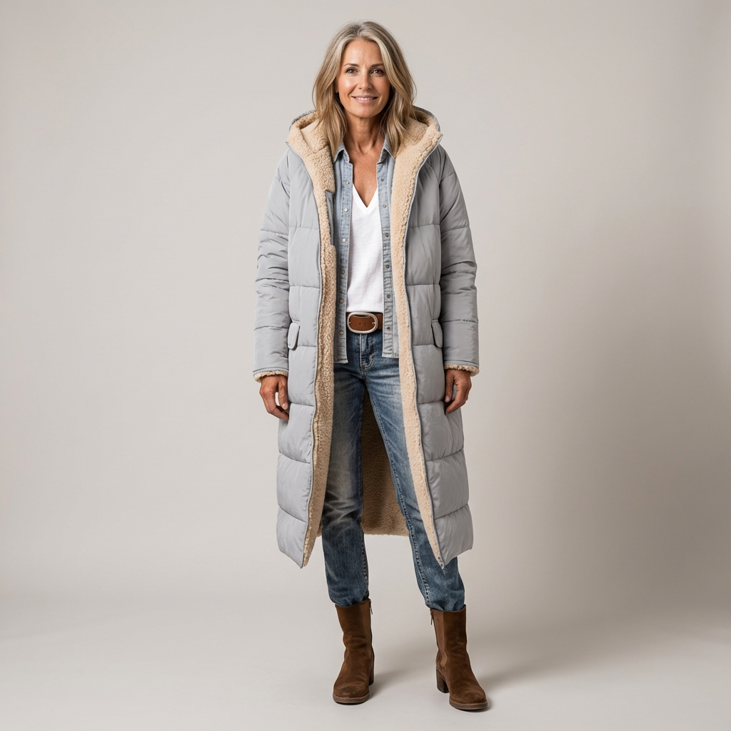 Amelia | Casaco elegante reversível