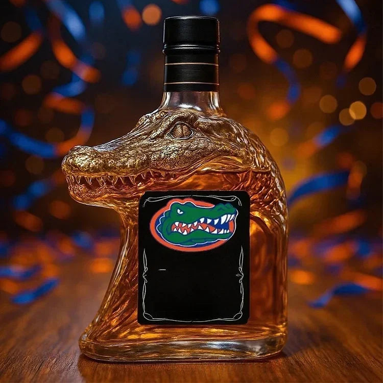 Carafe de whisky em forma de crocodilo